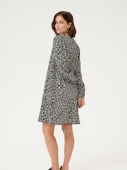 Kaffe KAmalene V-Neck Above The Knee Black Dress - Image 2 of 6