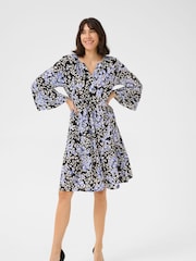 Kaffe A-Line Fit KAlea 3/4 Sleeve Dress - Image 2 of 5
