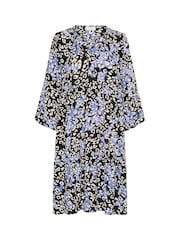 Kaffe A-Line Fit KAlea 3/4 Sleeve Dress - Image 4 of 5