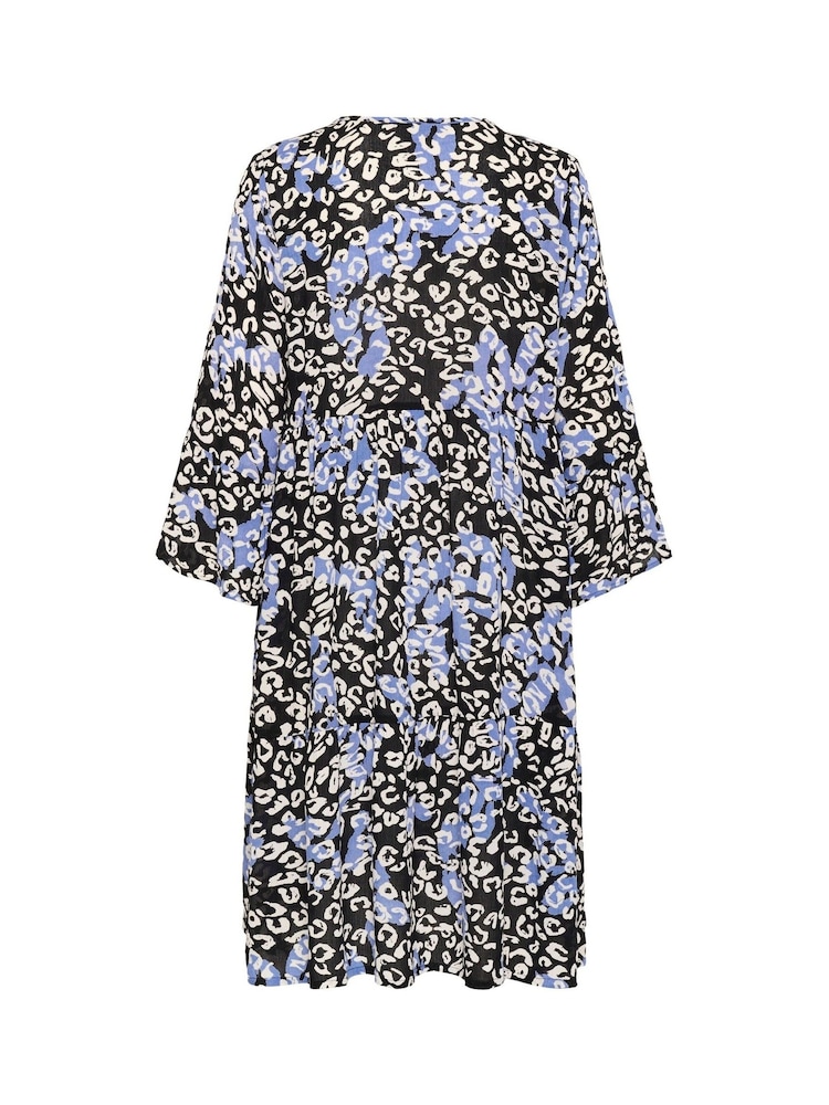 Kaffe A-Line Fit KAlea 3/4 Sleeve Dress - Image 5 of 5
