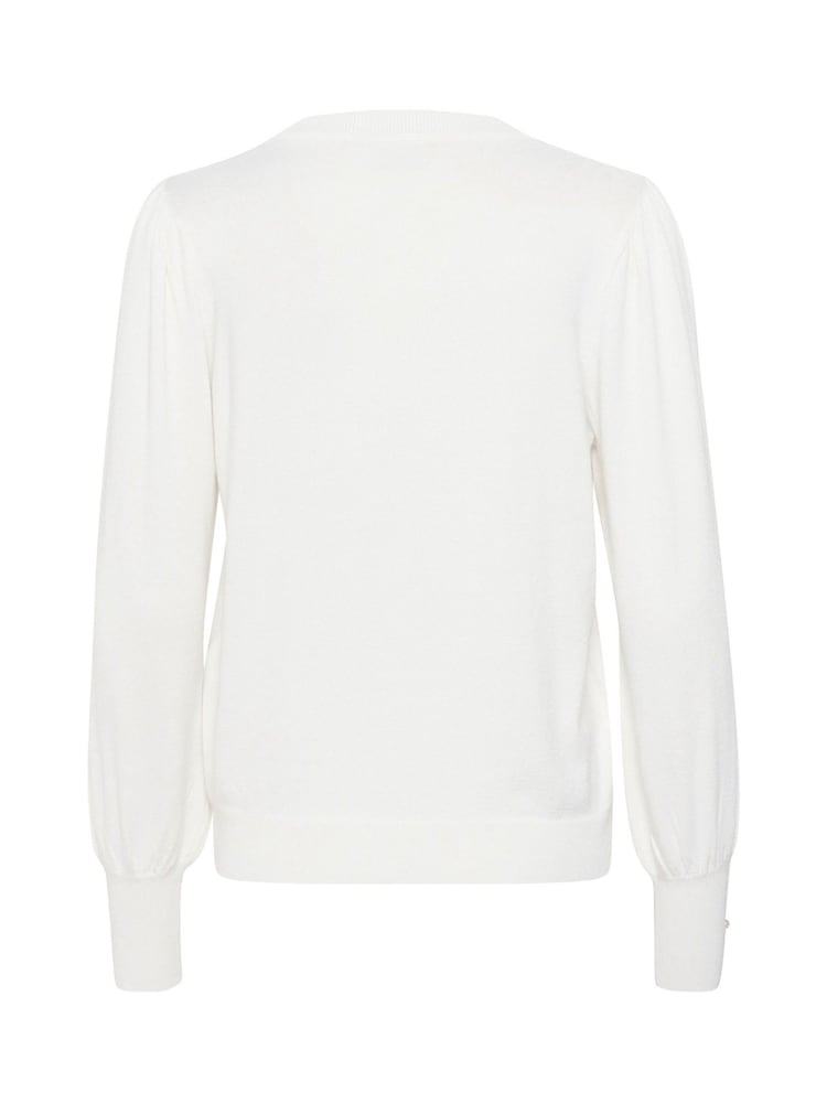 Kaffe Lizza Crew Neck Button Cuff Pullover Blouses - Image 5 of 5