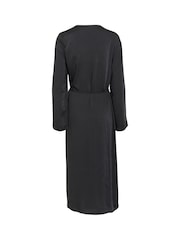 Kaffe KAariel Cowl Neck Long Sleeve Black Dress - Image 5 of 5