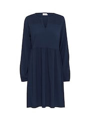 Kaffe  A-line Fit Blue KAlinda Long Sleeve Dress - Image 4 of 5