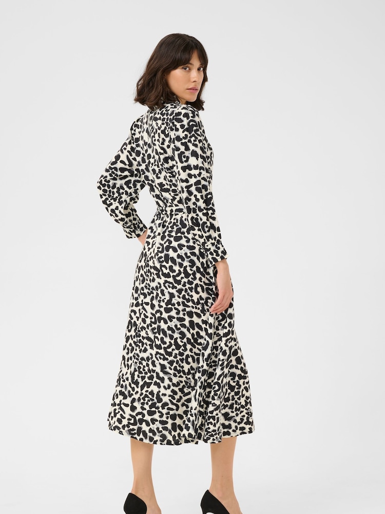 Kaffe KAemina Half Sleeves Midi Shirt Dress - Image 2 of 4