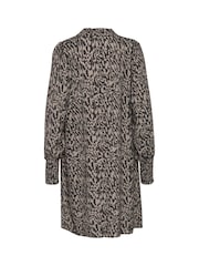 Kaffe Loose Fit KAmathilde V-Notch Neck Black Dress - Image 5 of 5
