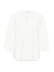 Kaffe KAlila V-Notch Neck Long Sleeve White Blouse - Image 5 of 6