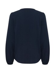 Kaffe KAlinda Smock Yoke V-Notch Neck Blouse - Image 6 of 6
