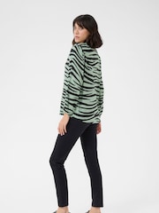 Kaffe KAjanne V-Notch Neck 3/4 Sleeve Blouse - Image 2 of 6