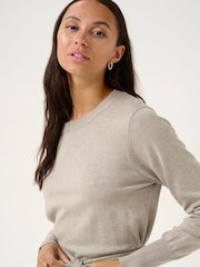 Kaffe KAlizza Belted Knee Length Knit Dress - Image 3 of 5