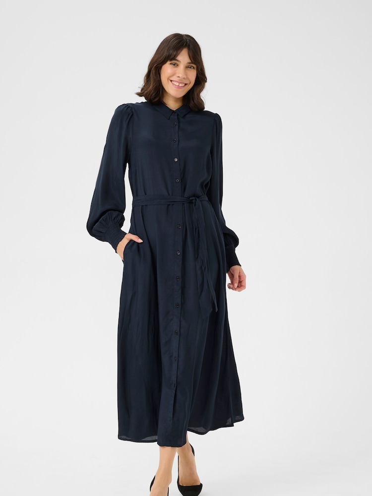 Kaffe KApollie Button Pocket Maxi Dress - Image 1 of 5 Kaffe KApollie Button Pocket Maxi Dress - Image 1 of 5