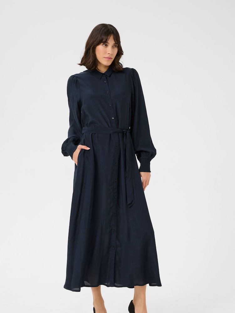 Kaffe KApollie Button Pocket Maxi Dress - Image 2 of 5 Kaffe KApollie Button Pocket Maxi Dress - Image 2 of 5