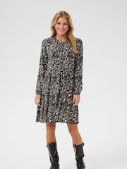 Kaffe Kaevity Long Sleeves Round Neck Dress - Image 2 of 5