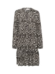 Kaffe Kaevity Long Sleeves Round Neck Dress - Image 4 of 5