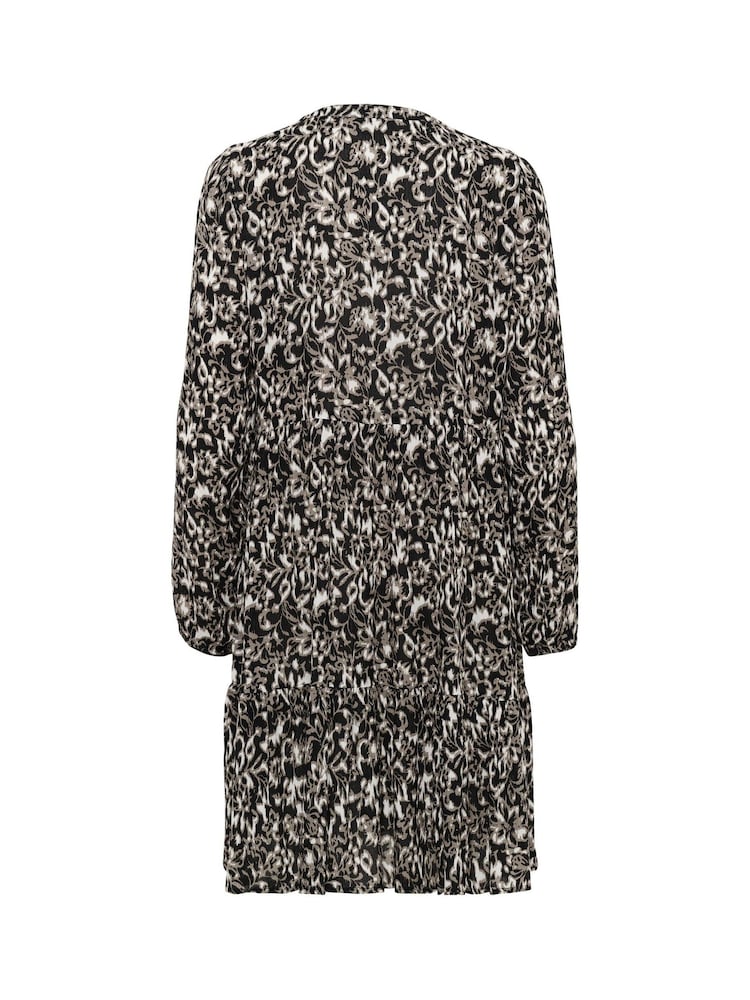 Kaffe Kaevity Long Sleeves Round Neck Dress - Image 5 of 5