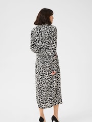 Kaffe KAalice Maxi Length Belted Shirt Dress - Image 2 of 5