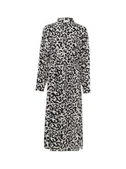 Kaffe KAalice Maxi Length Belted Shirt Dress - Image 4 of 5