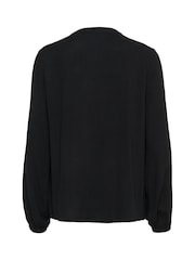 Kaffe KAmathilde Notch Neck Long Sleeve Blouse - Image 5 of 5