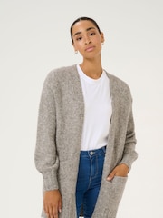 Kaffe Loose Fit KAtrina Open Front Cardigan - Image 1 of 6