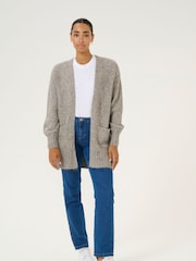 Kaffe Loose Fit KAtrina Open Front Cardigan - Image 3 of 6