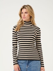Kaffe KAlizza Rollneck Slim Fit Pullover Black Jumper - Image 1 of 6