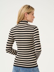 Kaffe KAlizza Rollneck Slim Fit Pullover Black Jumper - Image 2 of 6