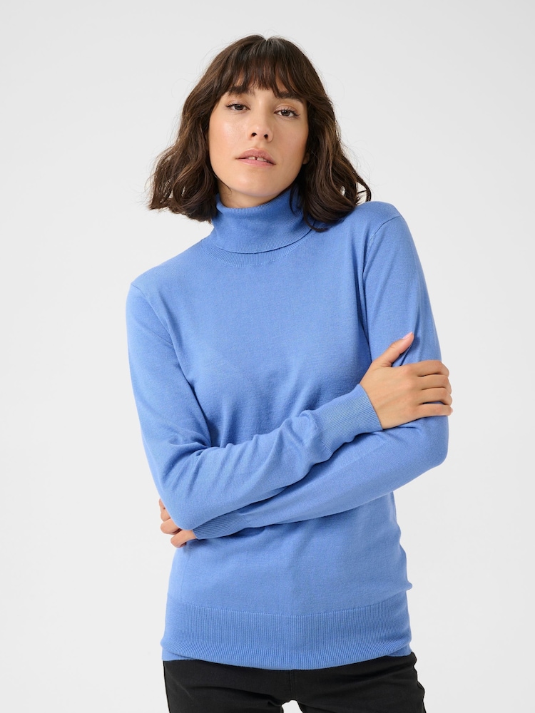 Kaffe Astrid Long Sleeve Regular Fit Roll Neck Jumper - Image 1 of 5