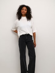 Kaffe KAlizza Turtleneck Half Sleeve Pullover Jumper - Image 3 of 6