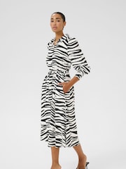 Kaffe KAemine 3/4 Sleeve Pocket Shirt Dress - Image 2 of 5