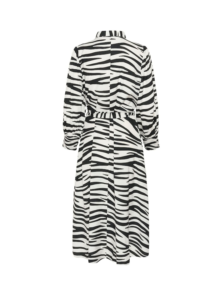Kaffe KAemine 3/4 Sleeve Pocket Shirt Dress - Image 5 of 5