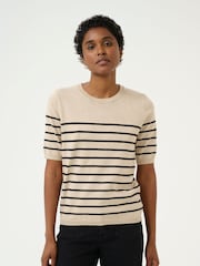 Kaffe Lizza Striped Knit Top - Image 1 of 6