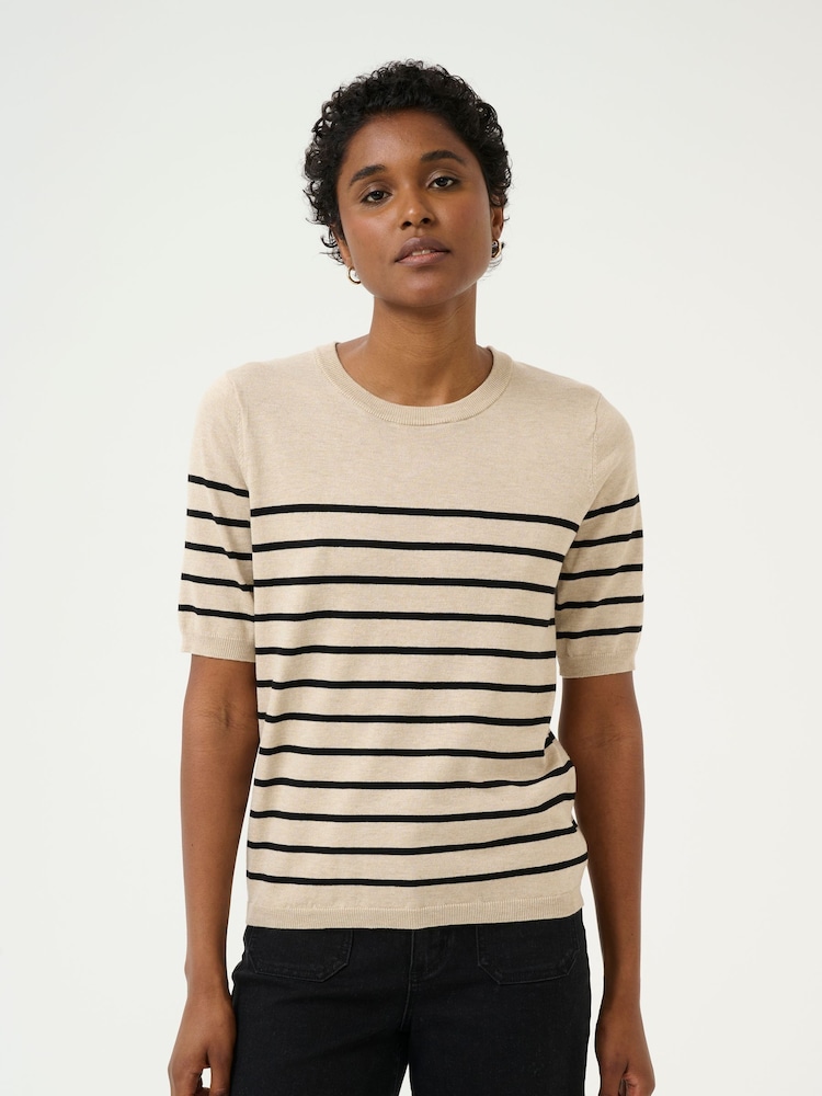 Kaffe Lizza Striped Knit Top - Image 1 of 6