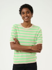 Kaffe Lizza Striped Knit Top - Image 1 of 6