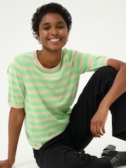 Kaffe Lizza Striped Knit Top - Image 4 of 6