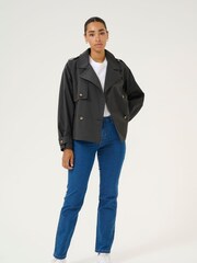 Kaffe Grey KApatricia Double Breasted Jacket - Image 3 of 6