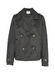Kaffe Grey KApatricia Double Breasted Jacket - Image 5 of 6