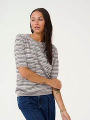 Kaffe Lizza Striped Knit Top - Image 1 of 6