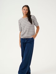 Kaffe Lizza Striped Knit Top - Image 3 of 6