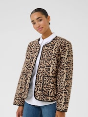 Kaffe KAvalia Open Front Round Neck 100% Cotton Jacket - Image 1 of 4