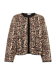 Kaffe KAvalia Open Front Round Neck 100% Cotton Jacket - Image 3 of 4
