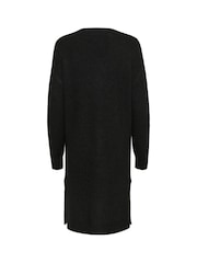 Kaffe KAjuno V-Neck Knee Length Knit Natural Dress - Image 6 of 6