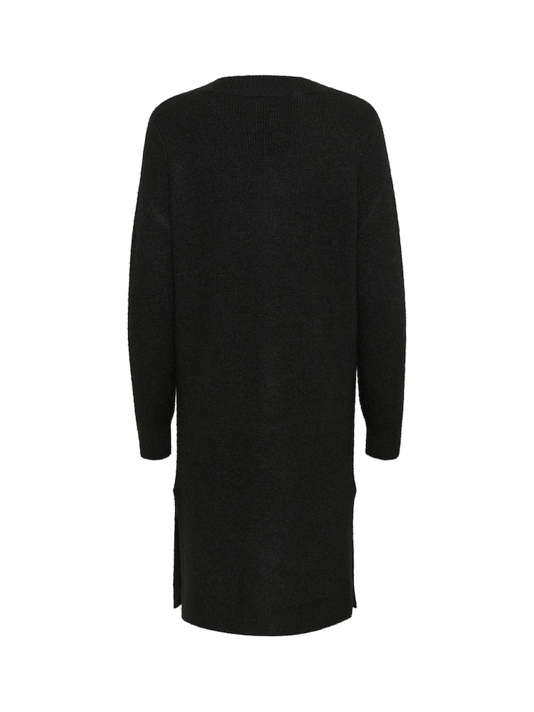 Kaffe KAjuno V-Neck Knee Length Knit Natural Dress - Image 6 of 6