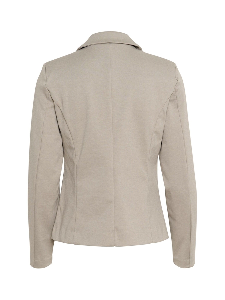 Kaffe Regular Fit Grey KAjenny Notch Lapel Blazer - Image 6 of 6