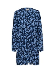 Kaffe Kaevity Long Sleeves Round Neck Dress - Image 3 of 4