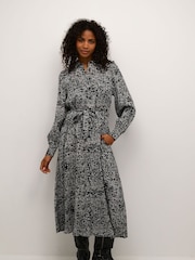 Kaffe KApollie Button Pocket Maxi Dress - Image 4 of 6