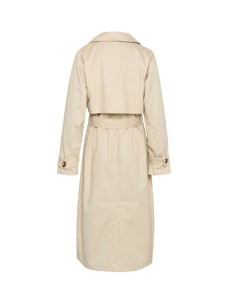 Kaffe KApatricia Double Breasted Trench Coat - Image 5 of 5