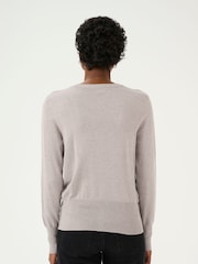 Kaffe KAlizza Round Neck Button Cardigan - Image 2 of 6