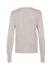 Kaffe KAlizza Round Neck Button Cardigan - Image 6 of 6