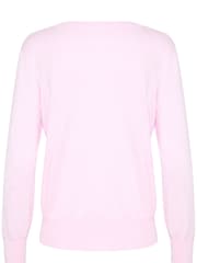 Kaffe Lizza V-Neck Buttoned Cuffs Jumper - Image 6 of 6