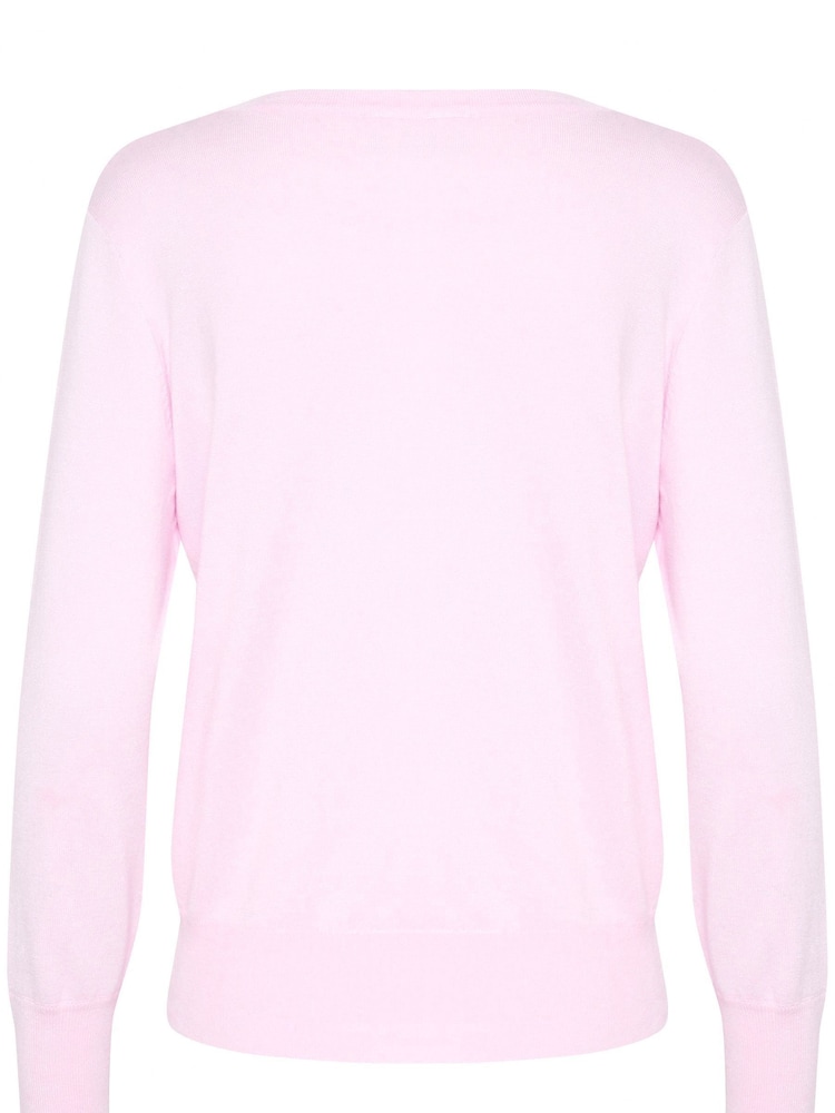 Kaffe Lizza V-Neck Buttoned Cuffs Jumper - Image 6 of 6