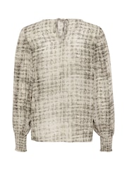 Kaffe Grey KAtrinike Round Neck Long Sleeve Blouse - Image 6 of 6